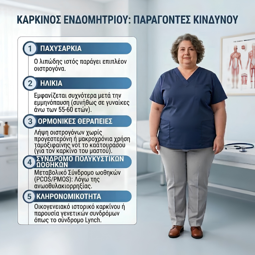 Παράγοντες κινδύνου για καρκίνο του ενδομητρίου