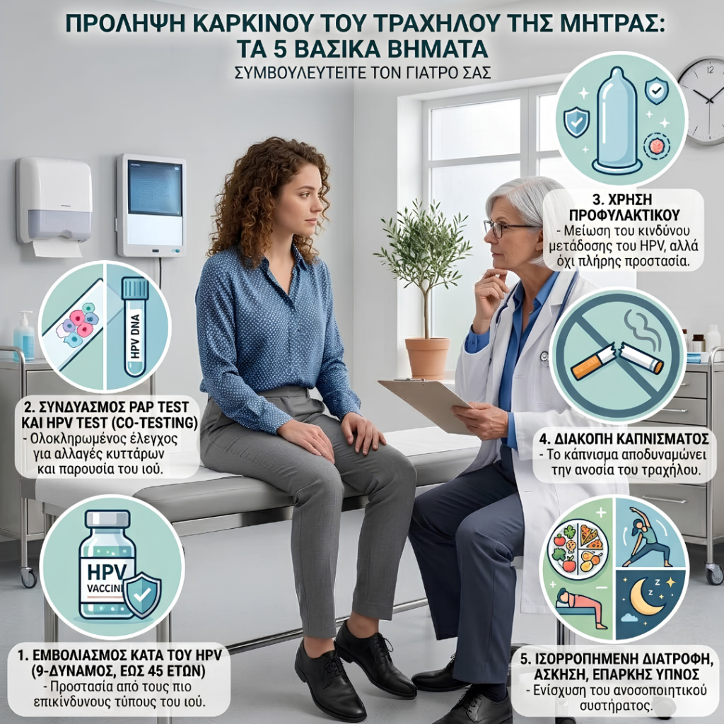 Πρόληψη και διάγνωση καρκίνου τραχήλου της μήτρας με Τεστ Παπ